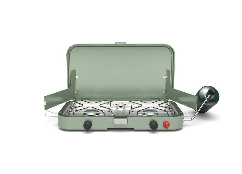 Coleman Cascade™ 222 Double-Burner Camp Stove, 22,000 BTUs, Rotary Ignition