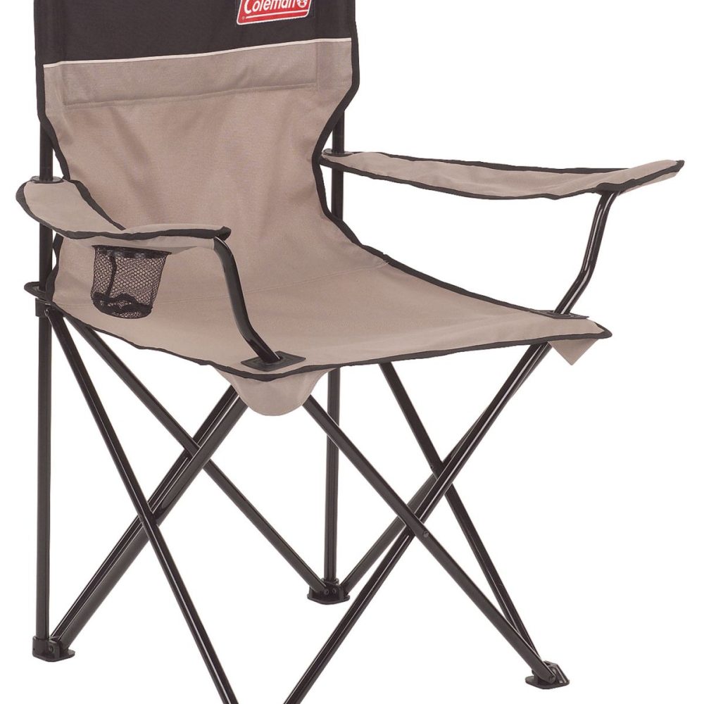 Coleman Extra Large Quad Folding Camping Chair with Cup Holder & Carry Bag