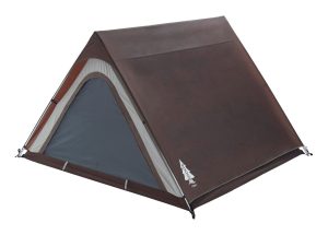 Woods Heritage A-Frame 3-Season, 3-Person Camping Tent w/ 2-Doors, Rain Fly & Carry Bag
