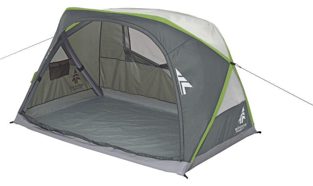 Woods Heritage A-Frame 3-Season, 6-Person Camping Tent w/ 2-Doors, Rain Fly & Carry Bag