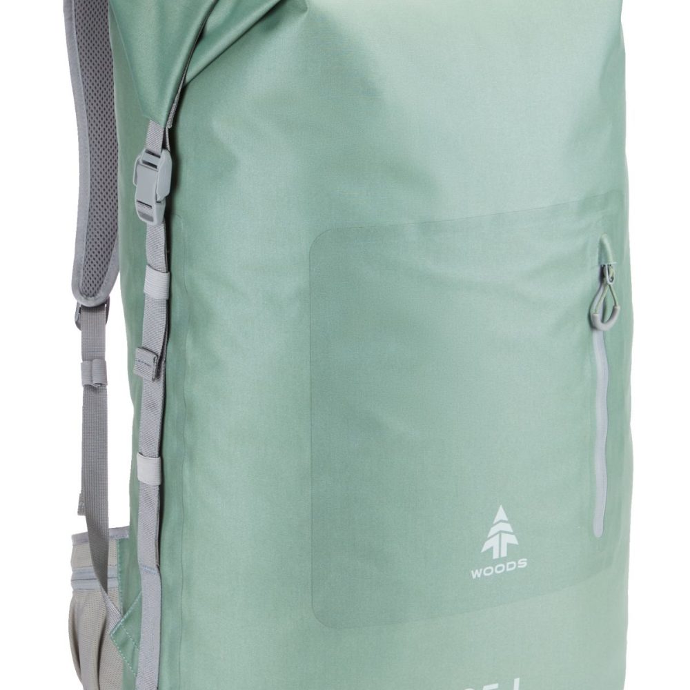 Woods Portage Roll Top Waterproof Dry Backpack, 65L - Woods