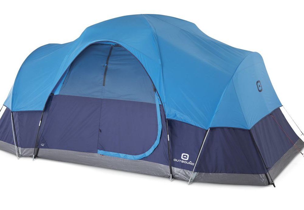 Outbound 3-Season, 8-Person Camping Dome Tent with Rain Fly & Carry Bag