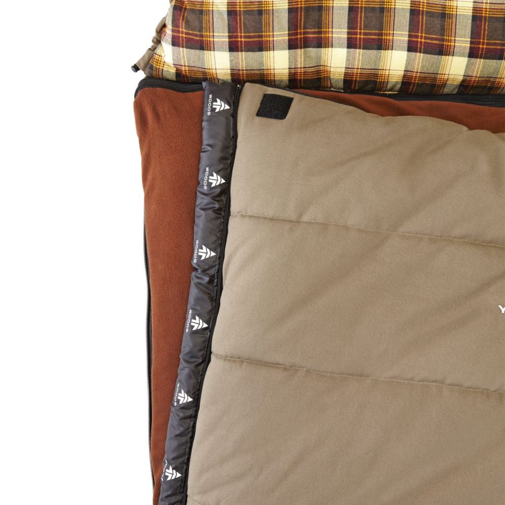Woods Yukon 10 Insulated Cotton Canvas 5-in-1 Sleeping Bag, -45°C