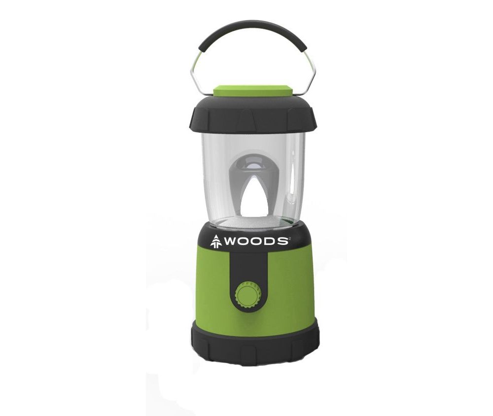 Woods Battery-Powered Camping Lantern w/ Hanging Hook, 180 Lumens