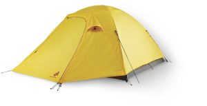 Woods Cascade 3-Season, 4-Person Camping Dome Tent w/ 2 Doors, Vestibules, Rain Fly & Carry Bag