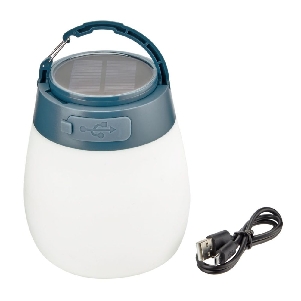 Woods Gibbous Solar/Rechargeable LED Camping Light/Lantern w/ USB Port, 200 Lumen, Large