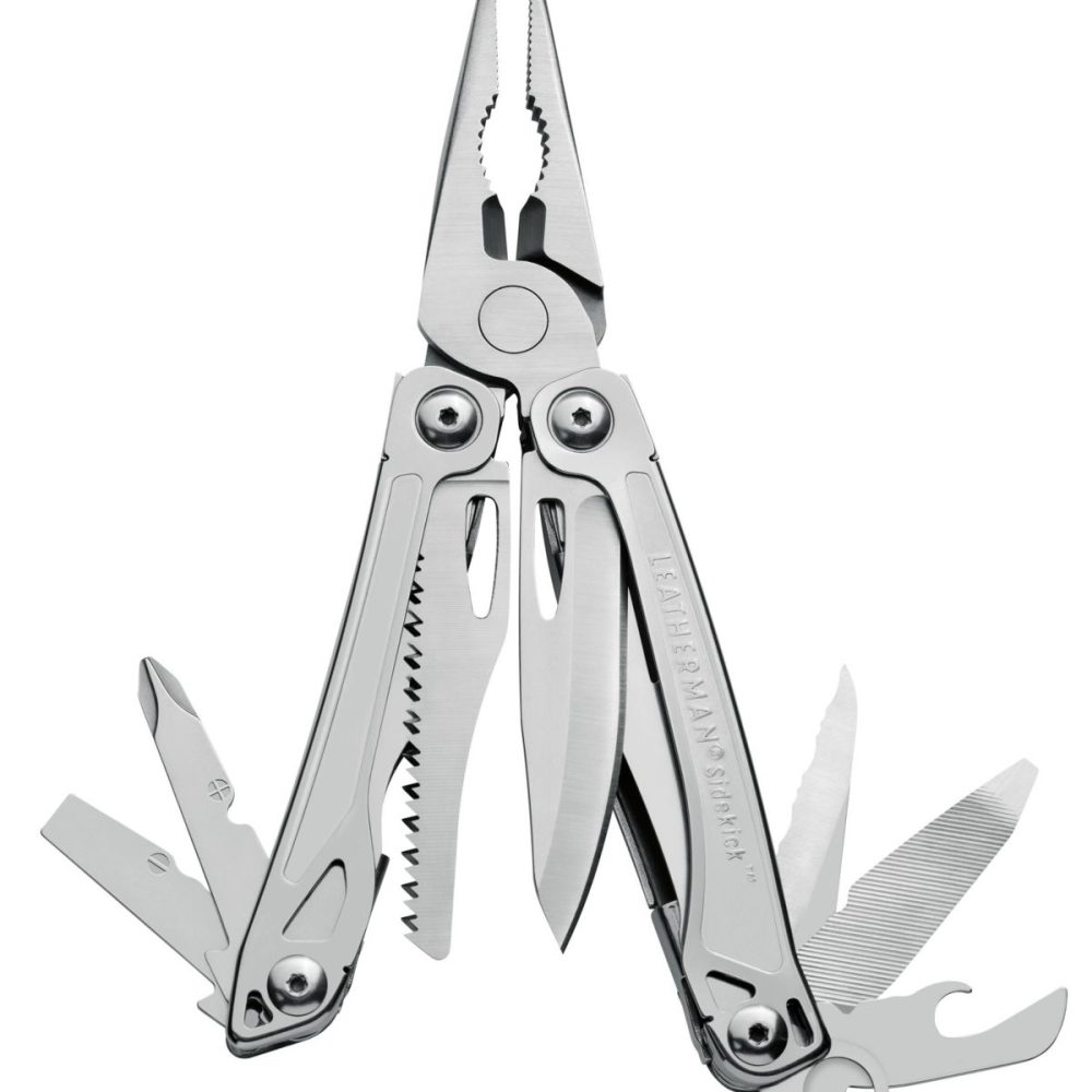 Leatherman® SIDEKICK® Pocket Multi-Tool with Sheath, 14 Tools, Stainless Steel
