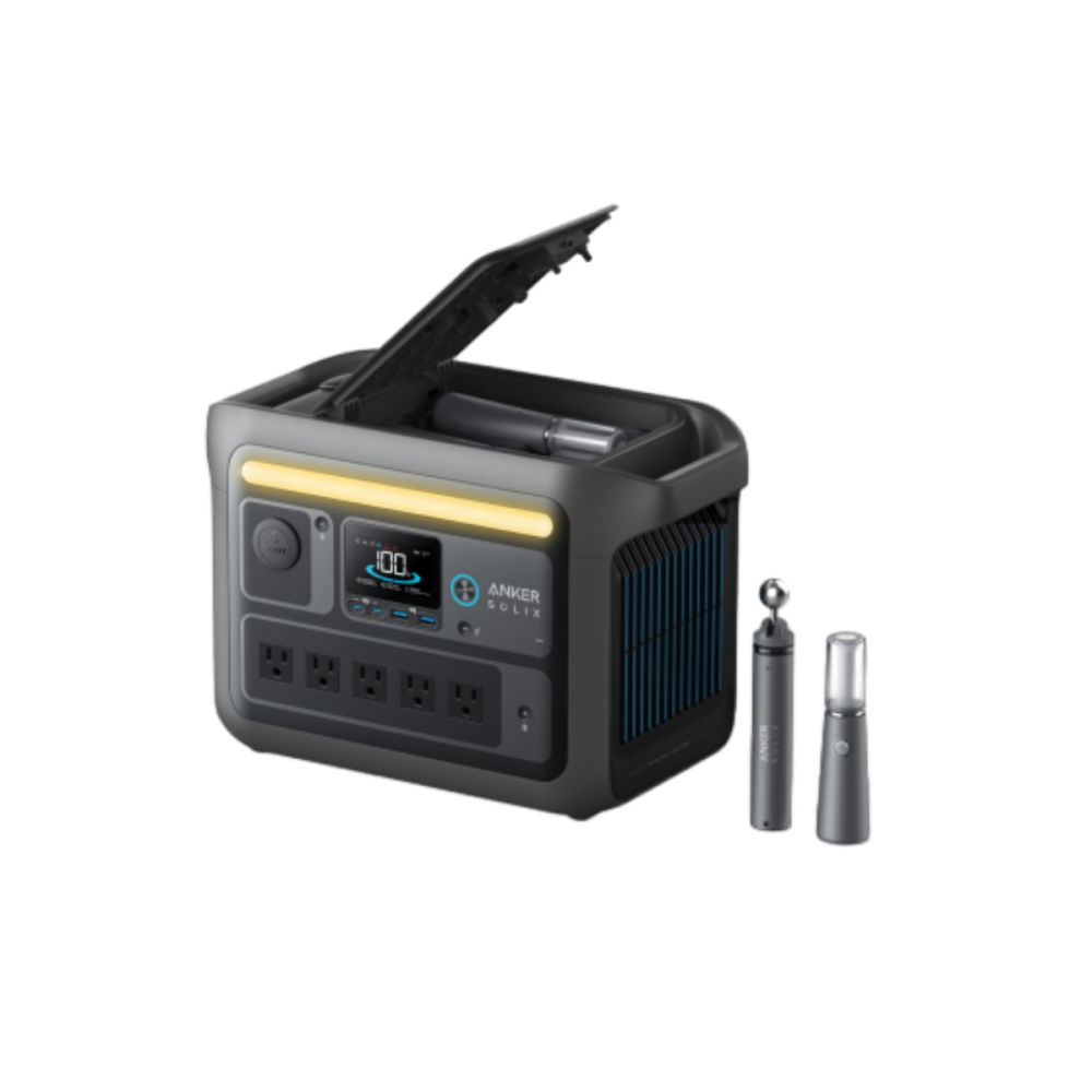 Anker SOLIX C800X 1200W/768Wh Portable Power Station with 3-Mode Camping Lights