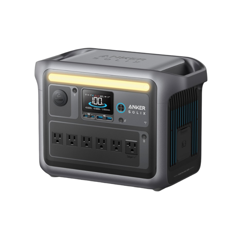 Anker SOLIX C1000X 1800W/1056Wh Portable Power Station with Built-in LED