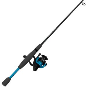 Zebco Quantum Revolve Spinning Fishing Rod and Reel Combo, Anti-Reverse, 6.6-ft