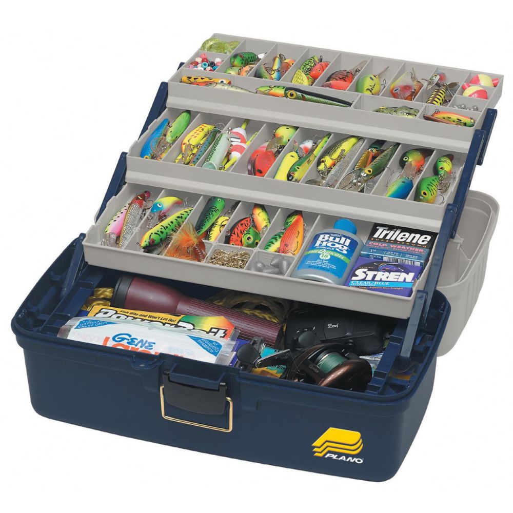Plano Extra Large Hard Tackle Box, 3-Tray