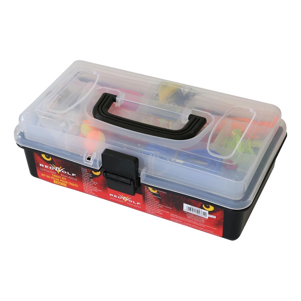 Red Wolf Trout Lure Kit, 120-pc