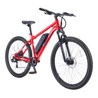 X-Trail 36V All-Terrain Electric Bike with LED Display, 27.5-in Wheel, Red