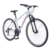 Route Hybrid Bike with Alloy V-brakes, 700C, 21-Speed, White