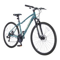 Encounter Hybrid Bike with Alloy Disc Brakes, 700C, Teal