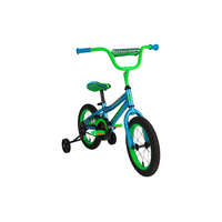 Titanium Kids' Bike with Training Wheels, Blue,14-in