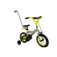 Pounce Kids' Bike with Training Wheels, 12-in, Silver