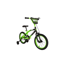 Misfit Kids' Bike with Training Wheels, 16-in, Green