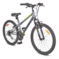 Nitro 24 XT Youth Hardtail Mountain Bike, 24-in Wheel, Grey/Green