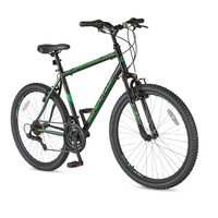 Comp Hardtail Mountain Bike, 26-in Wheel, Black/Green