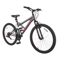 Outlook Dual-Suspension Mountain Bike, 26-in Wheel, Grey/Pink
