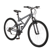 Outlook Dual-Suspension Mountain Bike,  29-in Wheel, Grey/Black