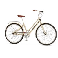Dobson Comfort Electric Bike, Lightweight & LCD Display-Integrated, 700C Wheels, Beige