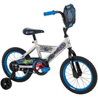Marvel Kids' Bike, 14-in Wheel, Blue/Silver