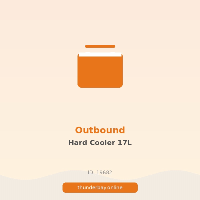 Outbound Hard Cooler, 17 L, Blue/White
