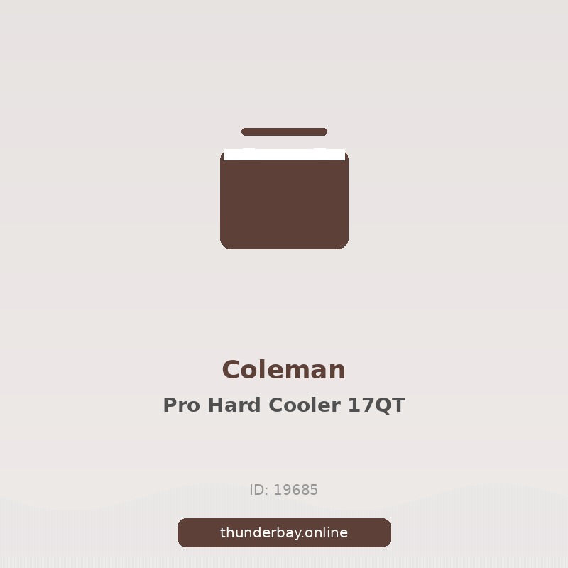 Coleman Pro Hard Cooler, 17 QT, Taupe