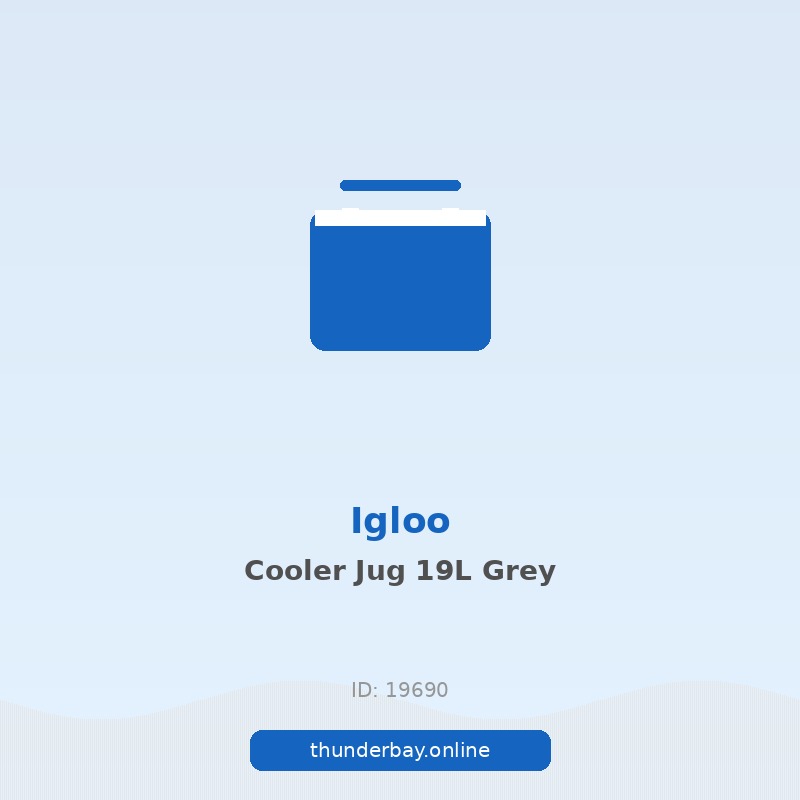 Igloo Cooler Jug, 19 L, Grey