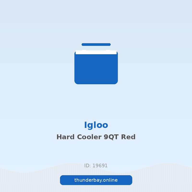 Igloo Cool Outdoor Hard Cooler with Reversible Lid Tray, 9 QT, Red
