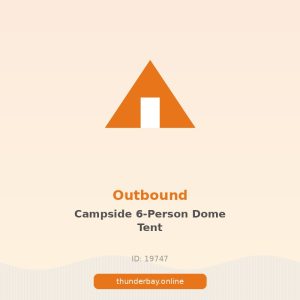 Outbound Campside 6-Person Water-Resistant Camping Dome Tent with PowerPocket, Rain Fly & Carry Bag