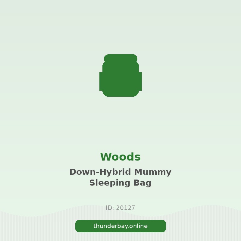 Woods Down-Hybrid Insulated Mummy Sleeping Bag with Compression Sack, 0°C