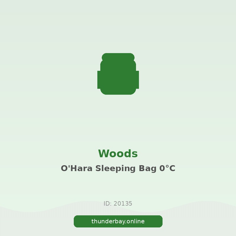 Woods O'Hara Synthetic Insulated Backpacking Sleeping Bag, 0°C
