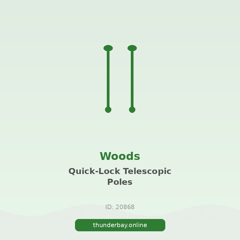 Woods Quick-Lock Telescopic 3-Stage Adjustable Aluminum Trekking Poles For Hiking & Walking