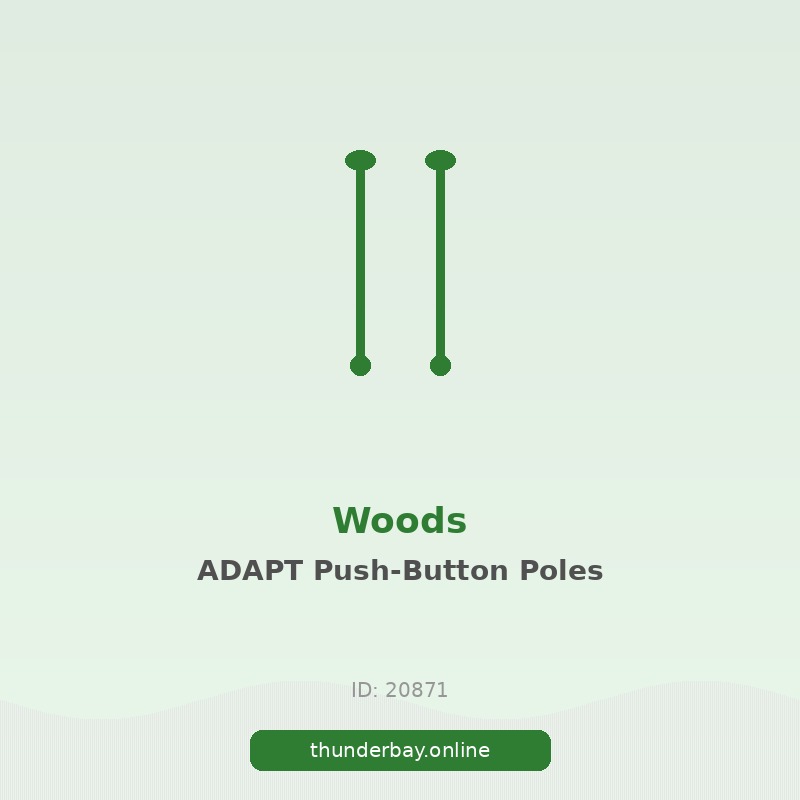 Woods ADAPT Collapsible Push-Button Adjustable Aluminum Trekking Poles for Hiking & Walking