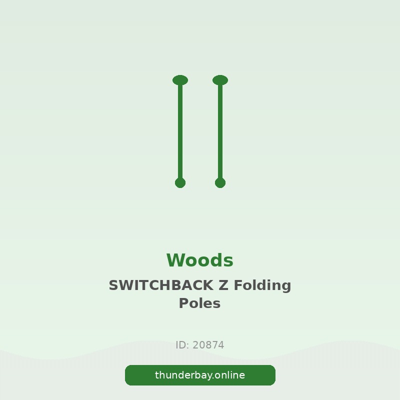 Woods SWITCHBACK Z Folding Adjustable Aluminum Trekking Poles for Hiking & Walking