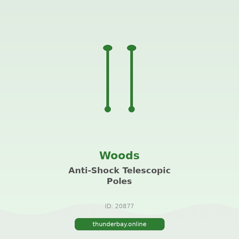 Woods Anti-Shock Telescopic 3-Stage Adjustable Aluminum Trekking Poles For Hiking & Walking