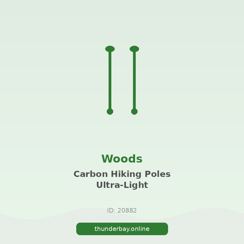 Woods Carbon Hiking Poles - Ultra-Light Collapsible Adjustable Trekking Poles For Hiking & Walking