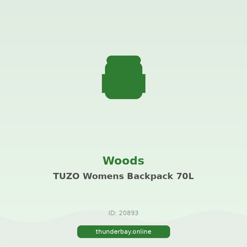 Woods TUZO Women's Multi-Day Adventure Backpack For Hiking, Camping & Travel 70-L
