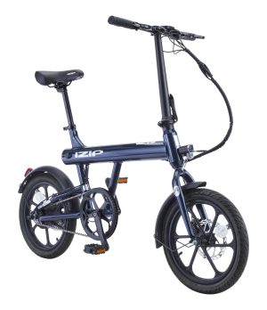 iZip Polo 36V Electric Bike with Frame-Integrated Battery & LED Display, 16-in Wheel, Blue
