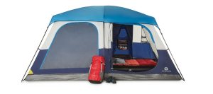 Outbound Big Window 6-Person Easy Set Up Camping Cabin Tent with Storage Closet & Movie Screen