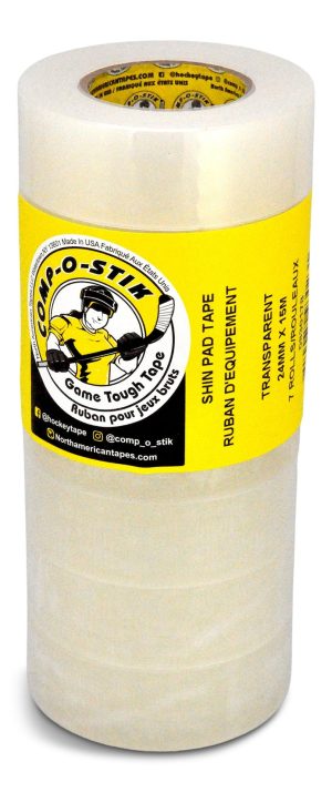 Comp-o-stik or Renfrew Water Resistant Hockey Tape, Clear, 7-pk
