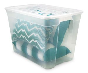 type A Clear Storage Tote, 72-L